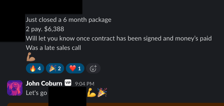 6-month package closed — $6,388